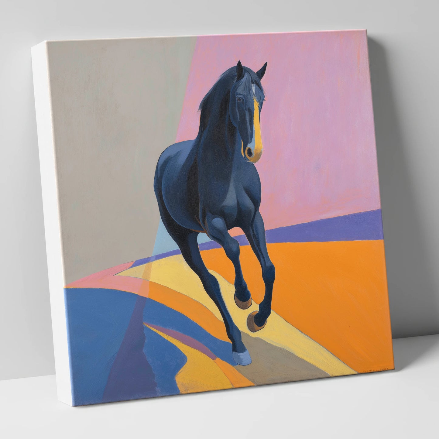 Midnight Cadence in Colour horse breed canvas wall art