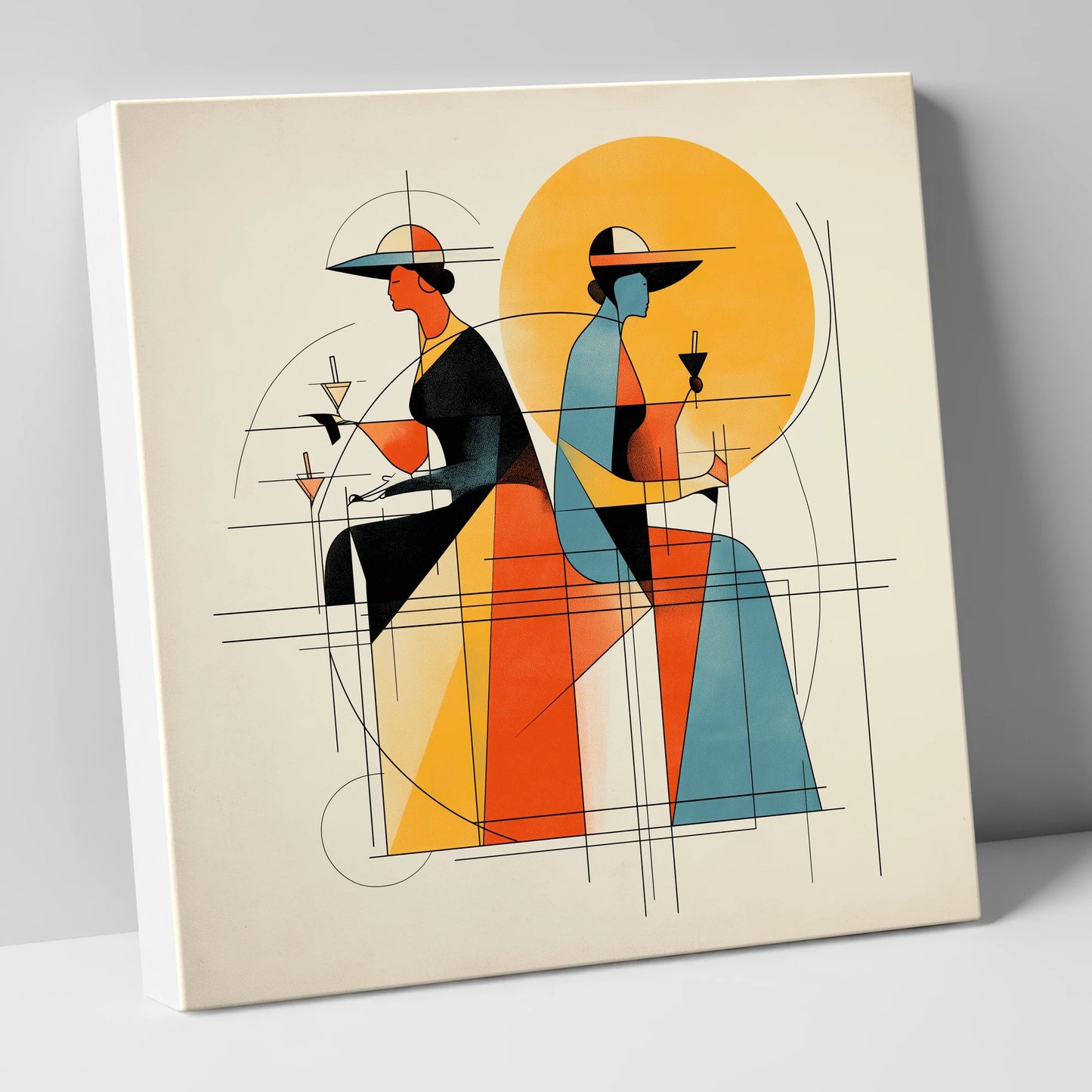 Race Day Elegance racing horse canvas wall art