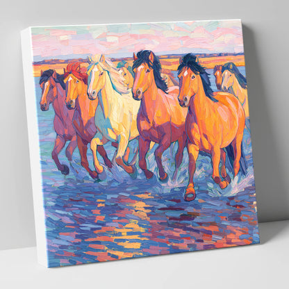 The Painted Tide horse landscape canvas wall art