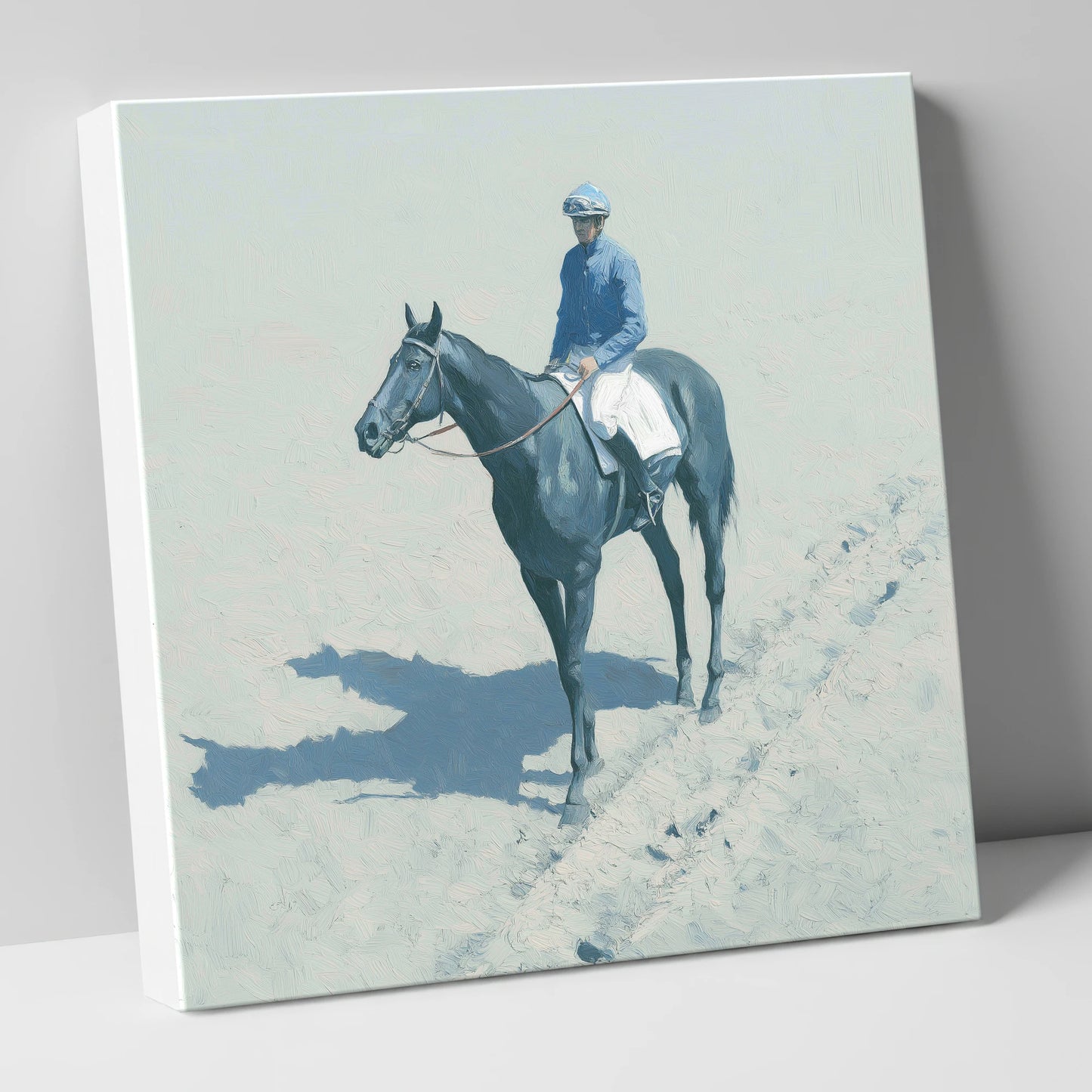 Dawn on the Gallops racing horse canvas wall art