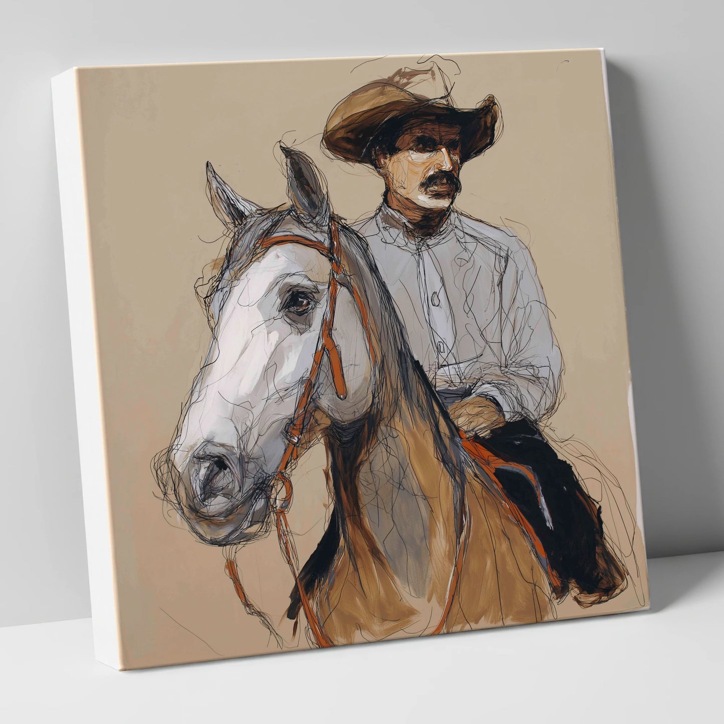 Soul of the West western horse canvas wall art