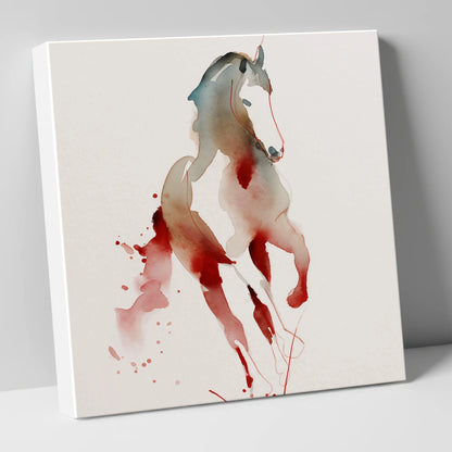 Visceral Dressage Form dressage horse canvas wall art