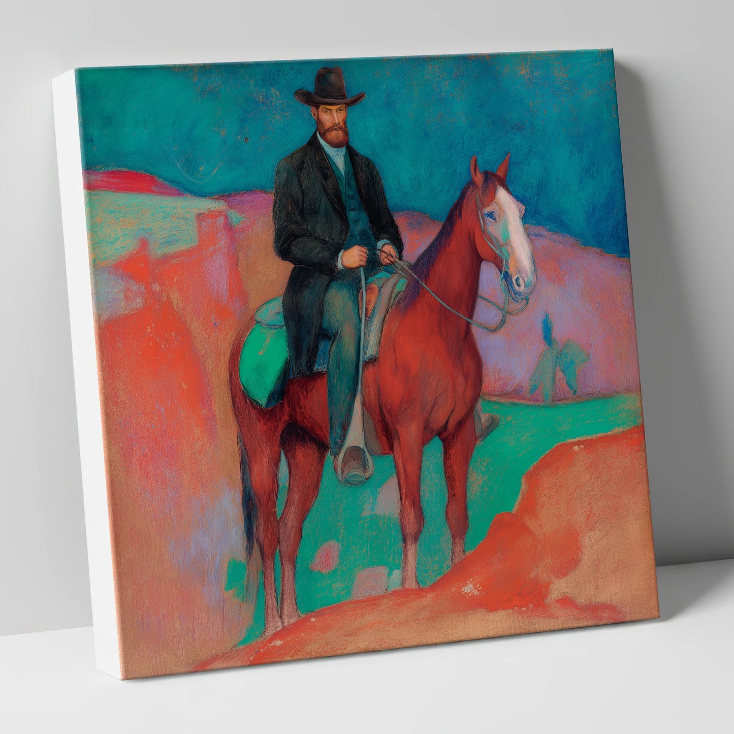 The Painted Frontier western horse canvas wall art