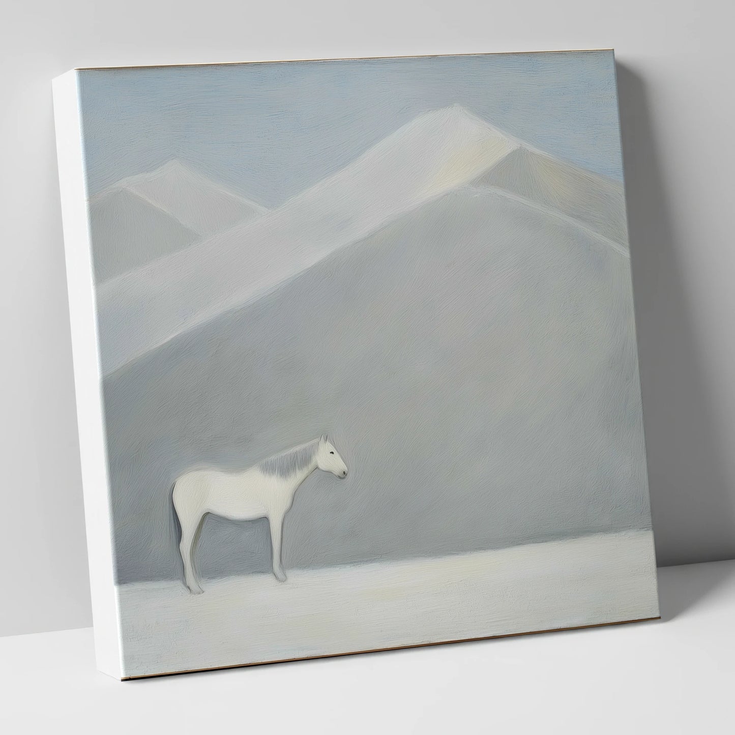 Silent Mountain Sentinel horse landscape canvas wall art