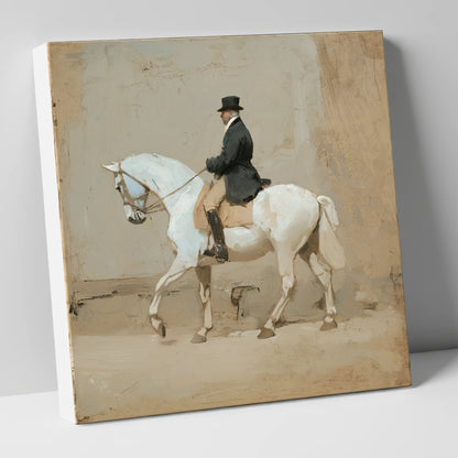 Classical Harmony dressage horse canvas wall art