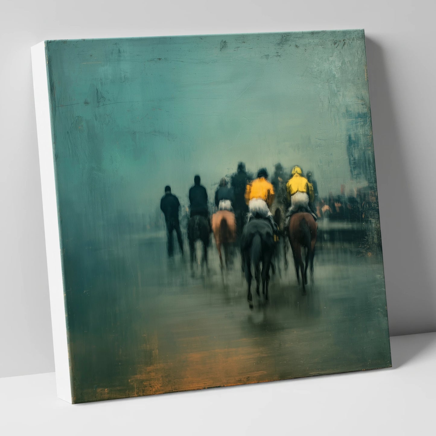 The Early Lot racing horse canvas wall art