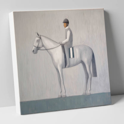 Serenity Before the Start racing horse canvas wall art