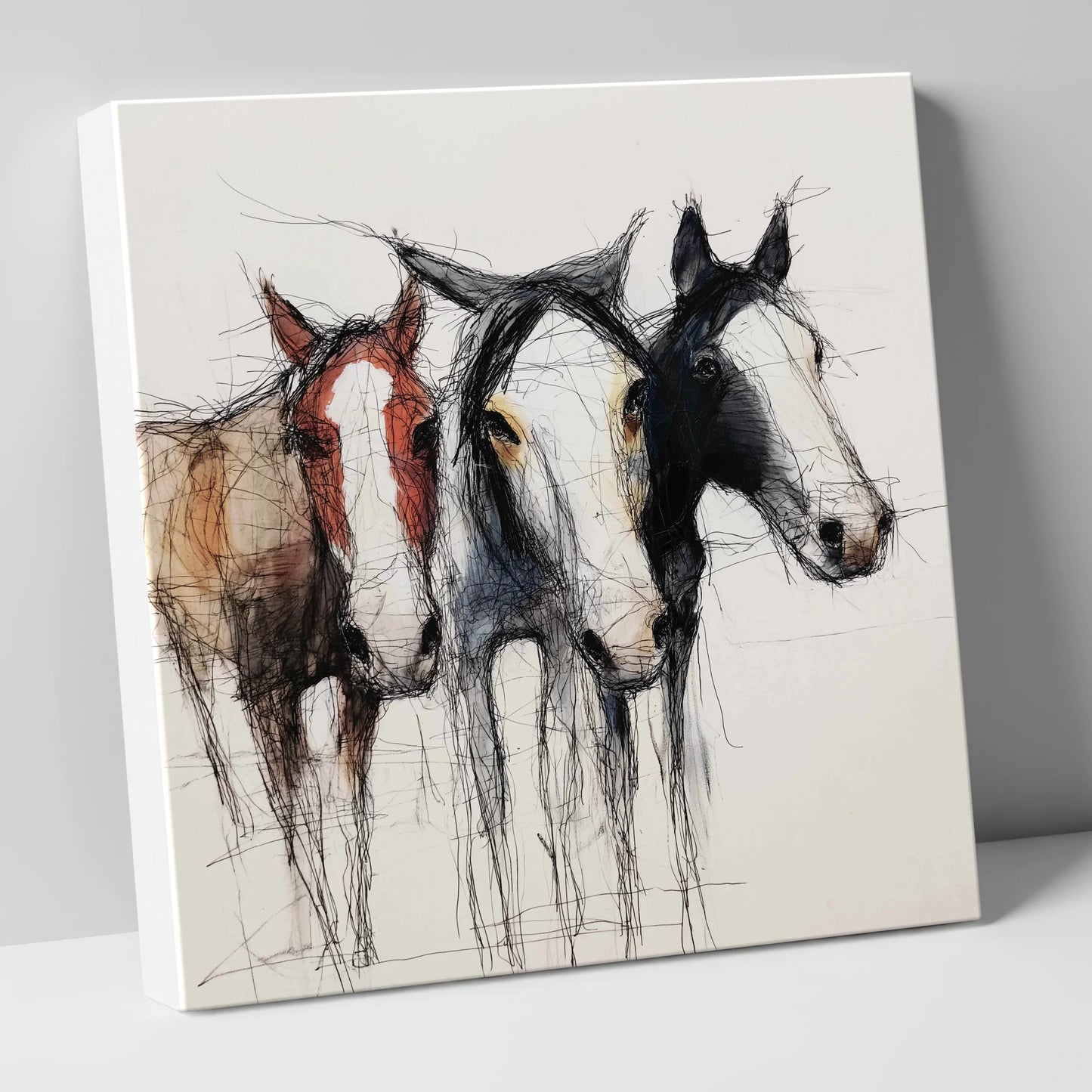 Restless Spirits wild horses canvas wall art