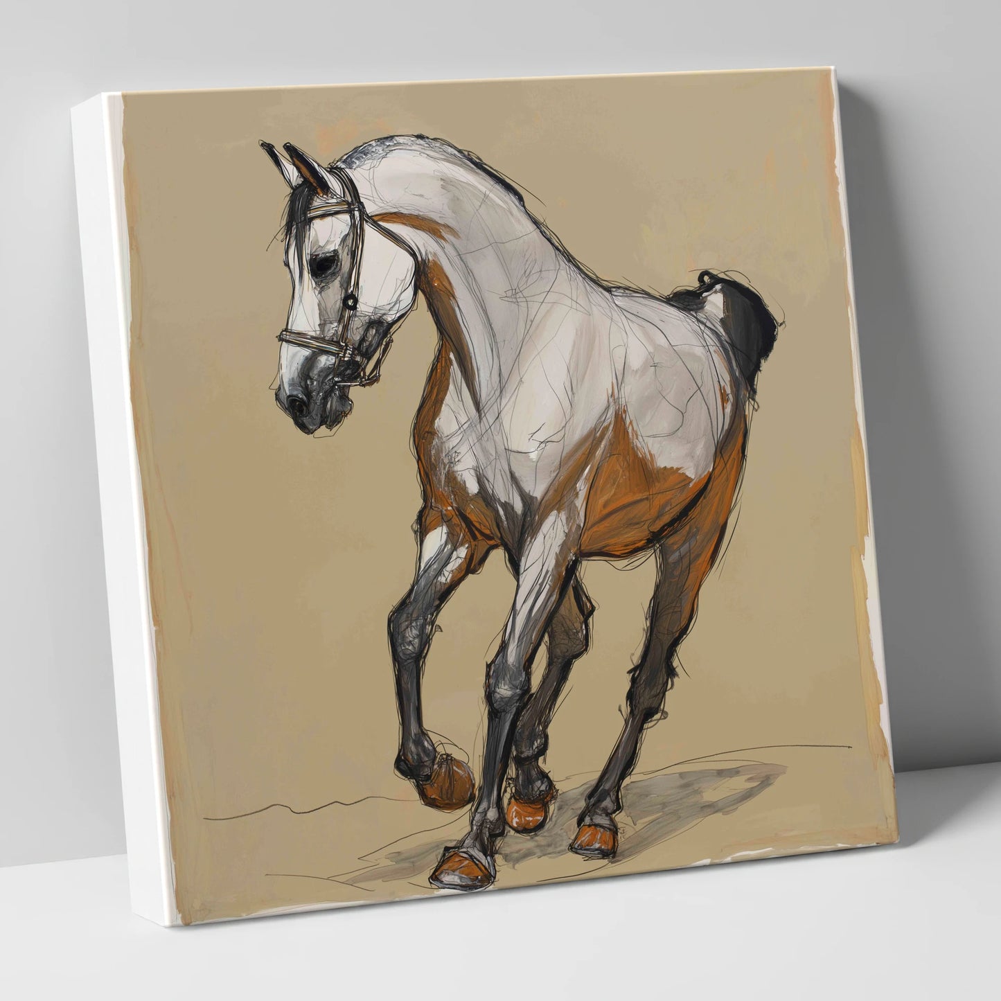 Collected Spirit horse breed canvas wall art
