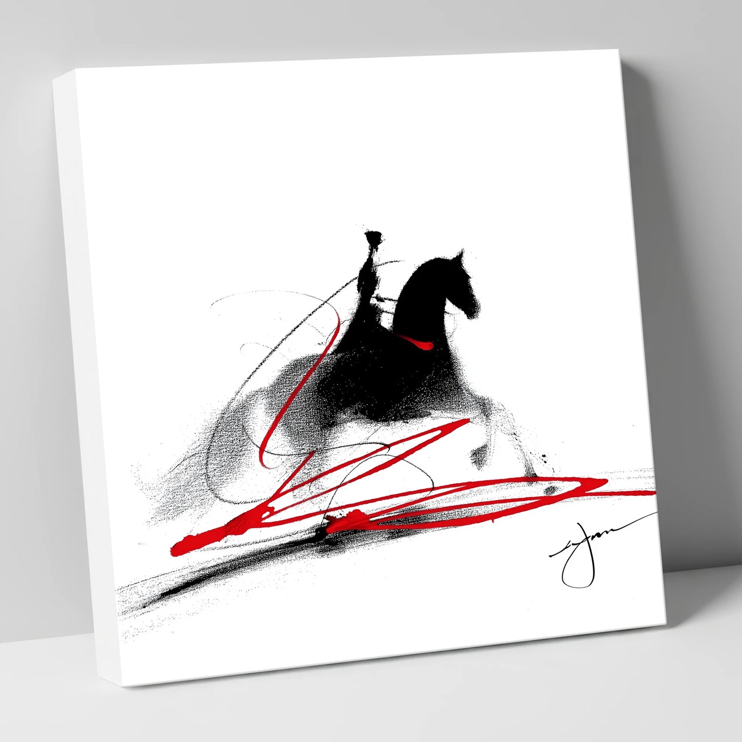 Passion in Passage dressage horse canvas wall art