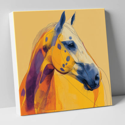 Radiant Appaloosa Profile horse breed canvas wall art