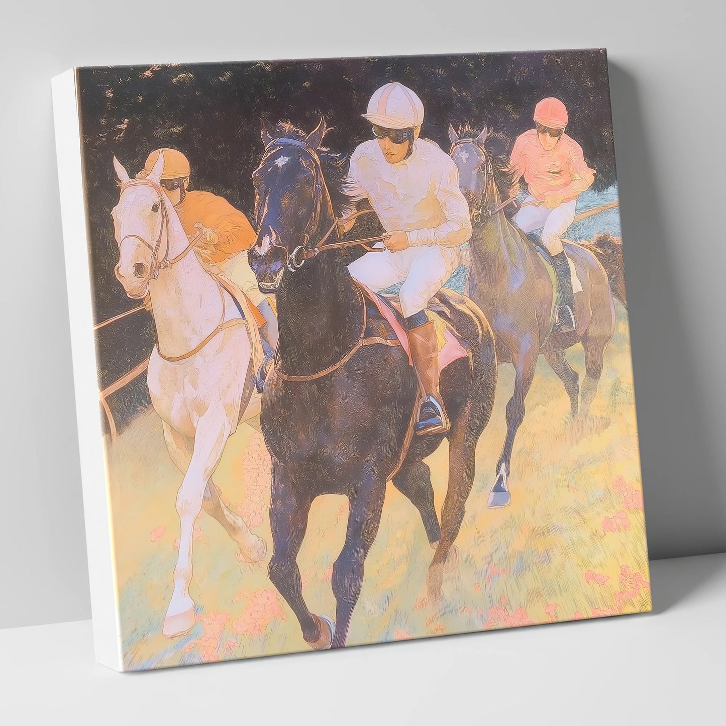 The Luminous Furlong racing horse canvas wall art