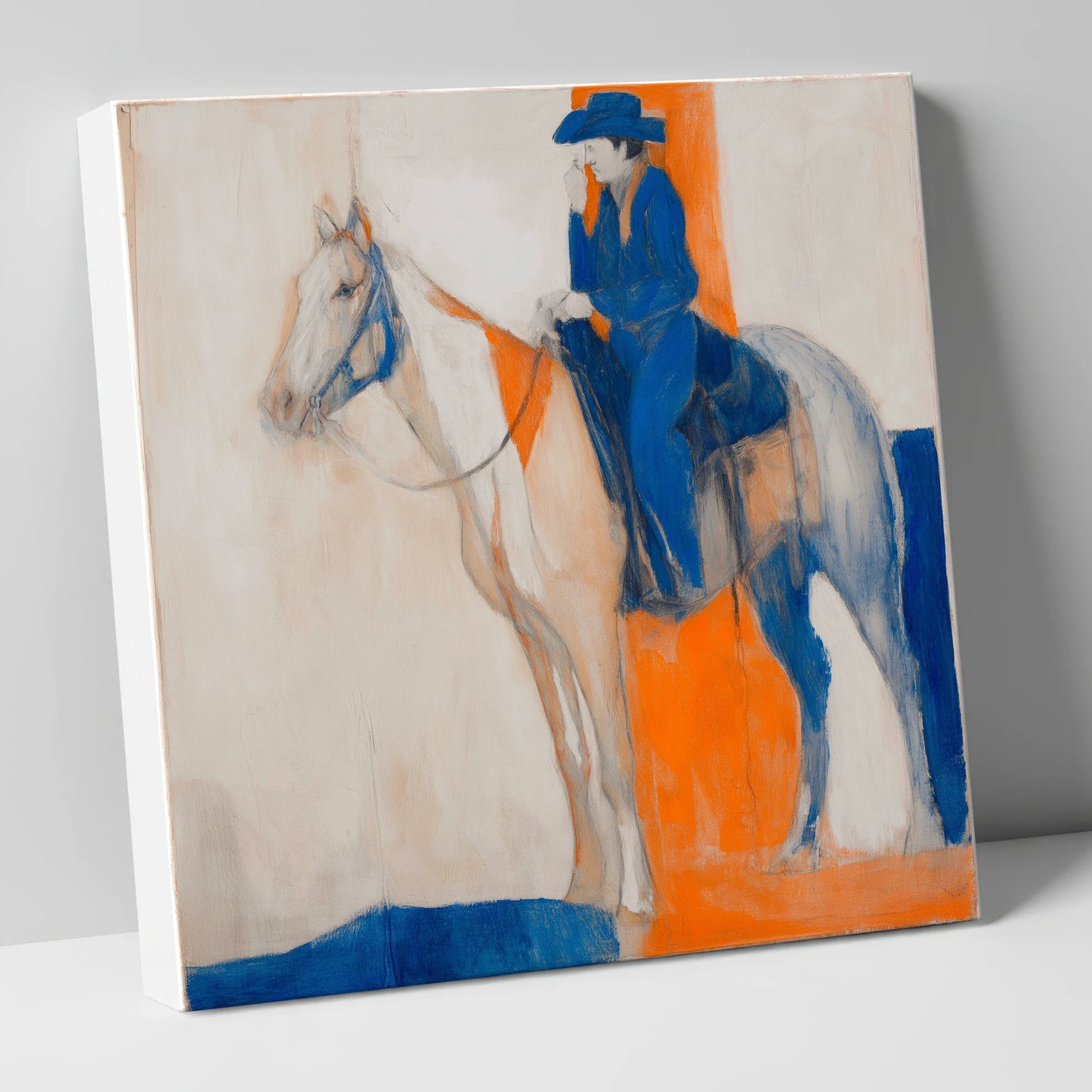Ultramarine Western Rider western horse canvas wall art