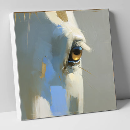 Gilded Gaze Portrait horse portrait canvas wall art