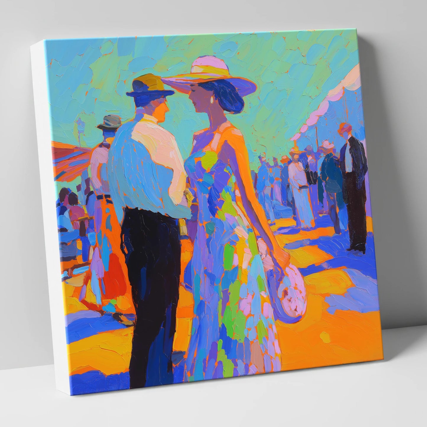 Trackside Society racing horse canvas wall art
