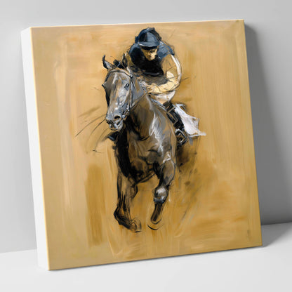The Final Furlong racing horse canvas wall art
