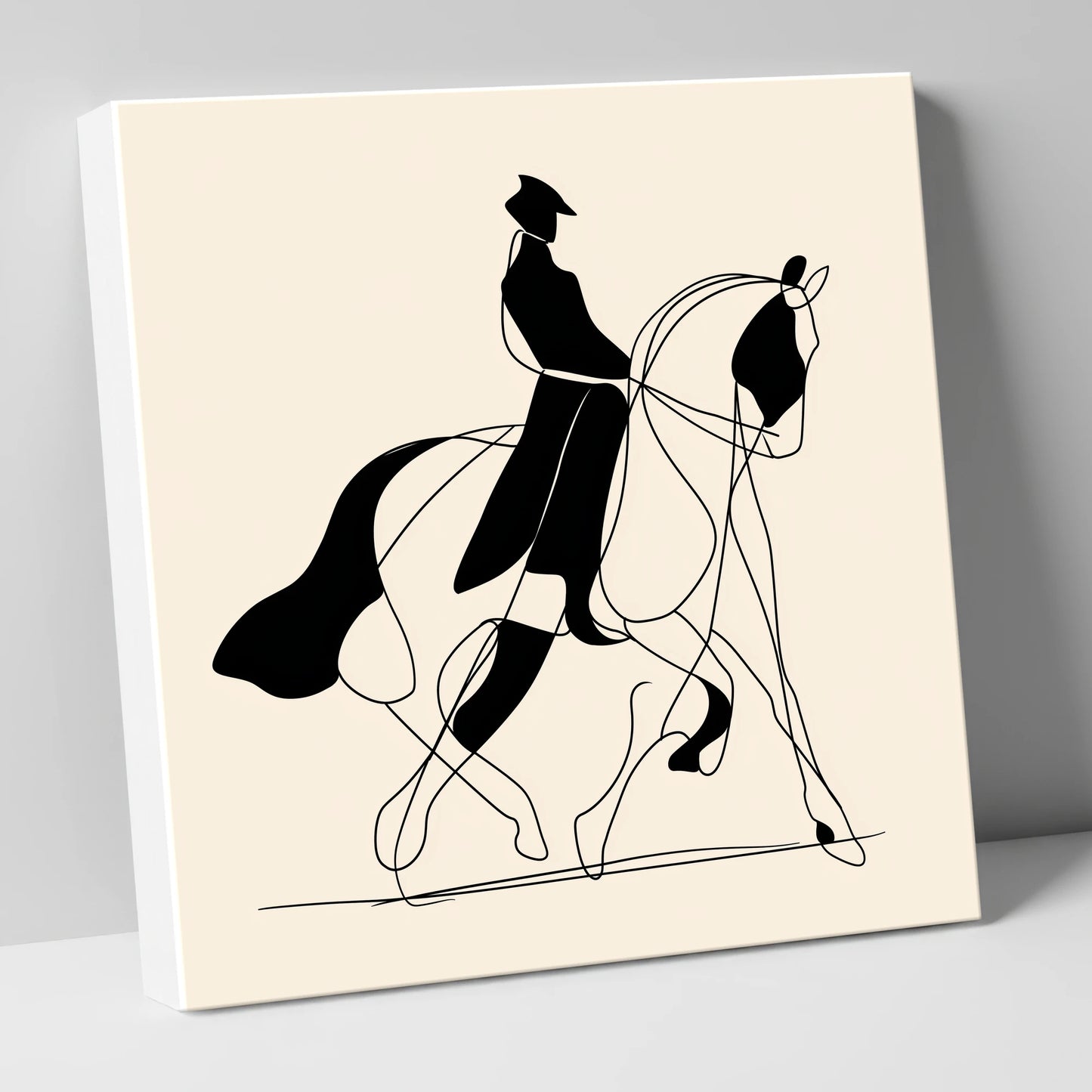 Harmony in Motion dressage horse canvas wall art