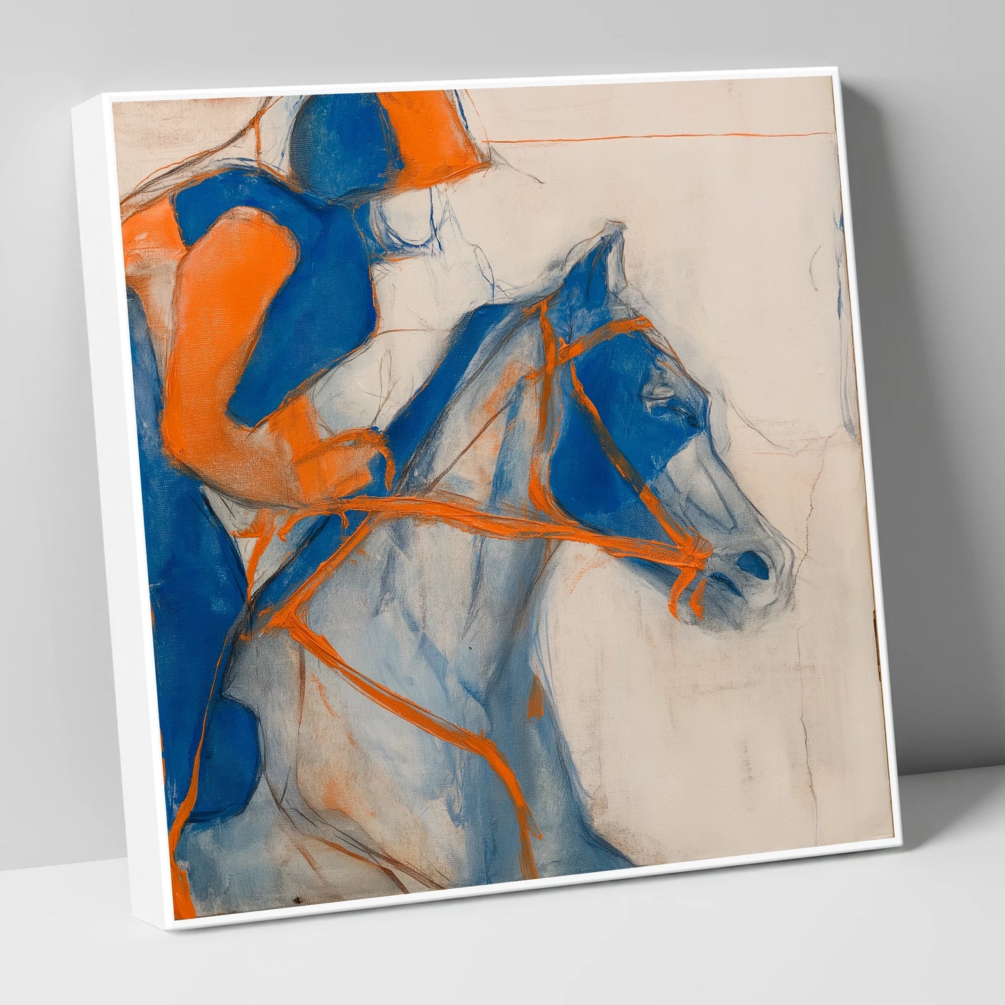 Ultramarine Racing Form racing horse canvas wall art