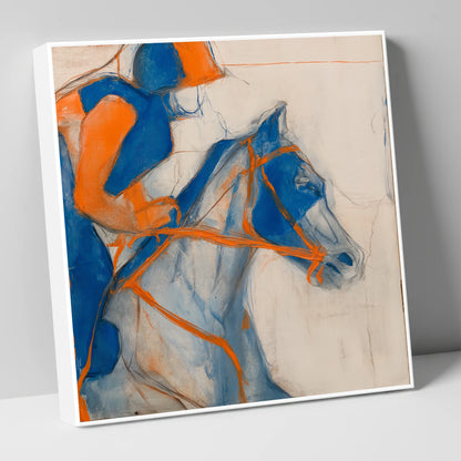 Ultramarine Racing Form racing horse canvas wall art