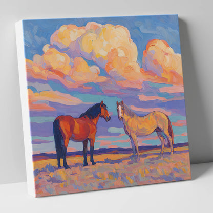 Under Painted Skies horse landscape canvas wall art