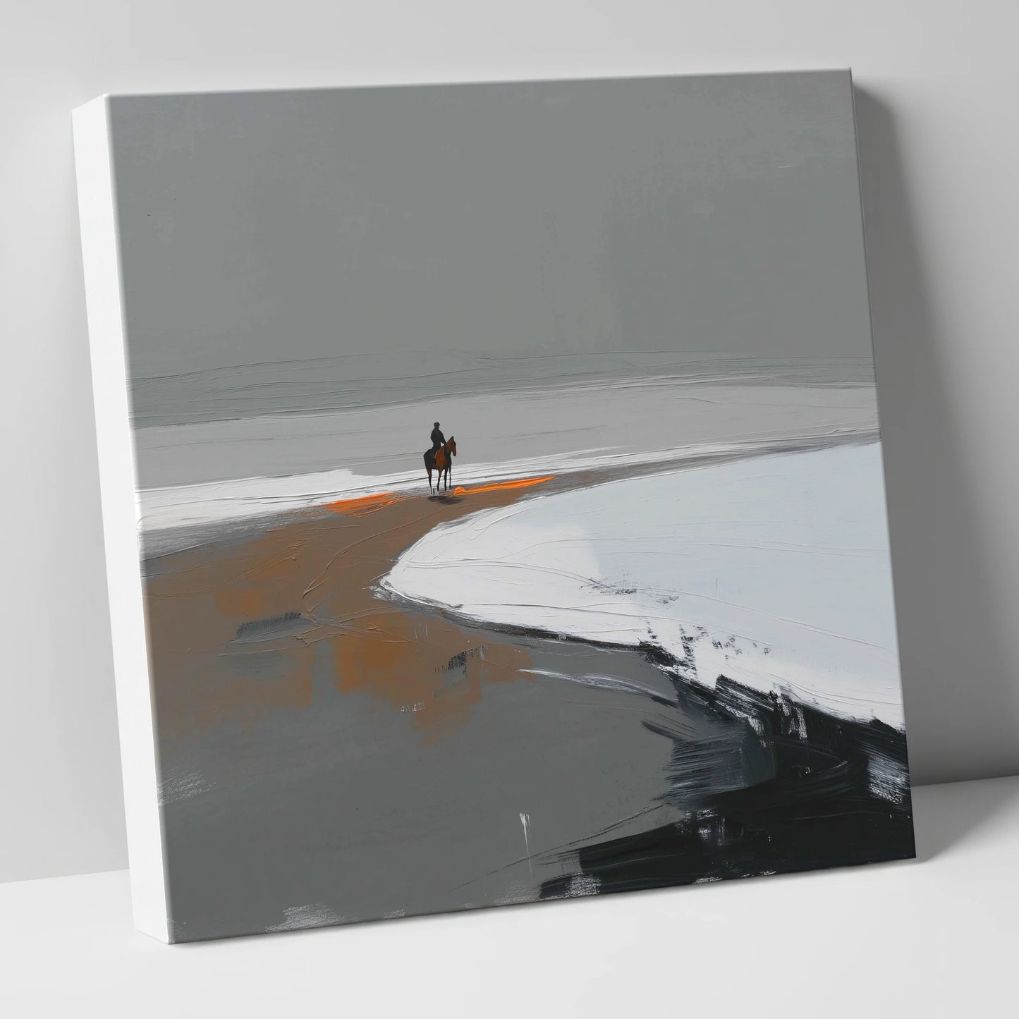 The Solitary Hack horse landscape canvas wall art
