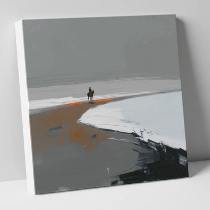 The Solitary Hack horse landscape canvas wall art