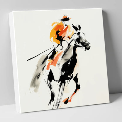 Amber Pace racing horse canvas wall art
