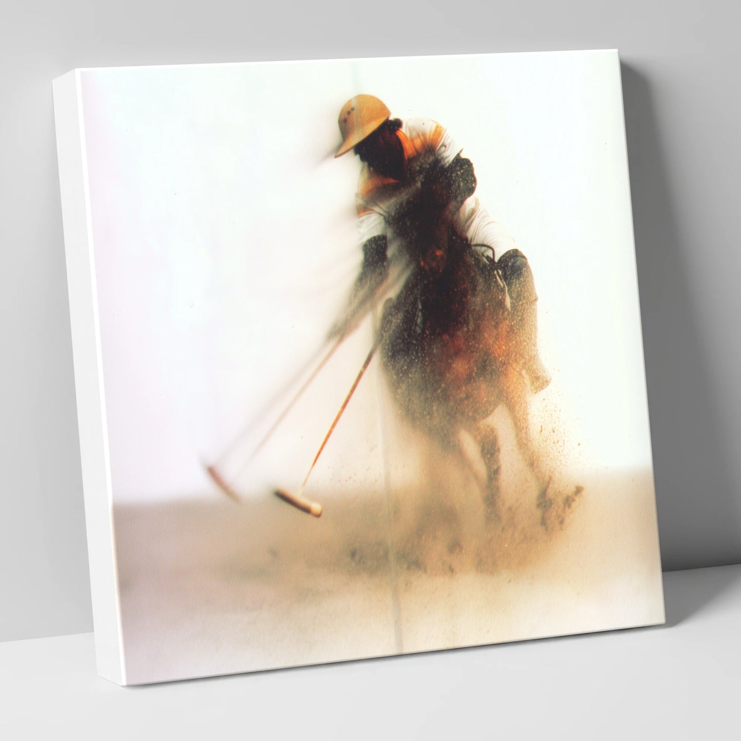 The Ethereal Chukka polo horse canvas wall art