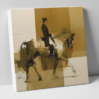 Mastery in Motion dressage horse canvas wall art