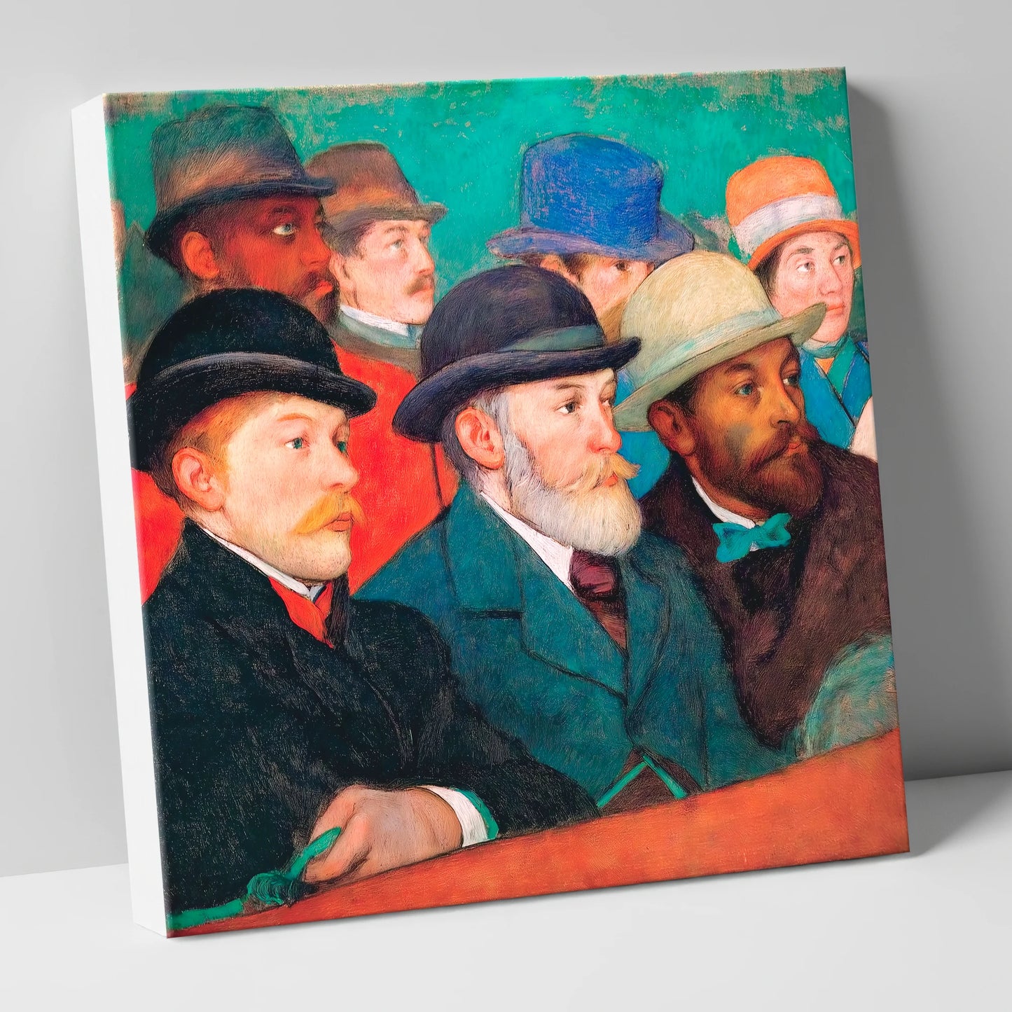 The Racing Crowd racing horse canvas wall art