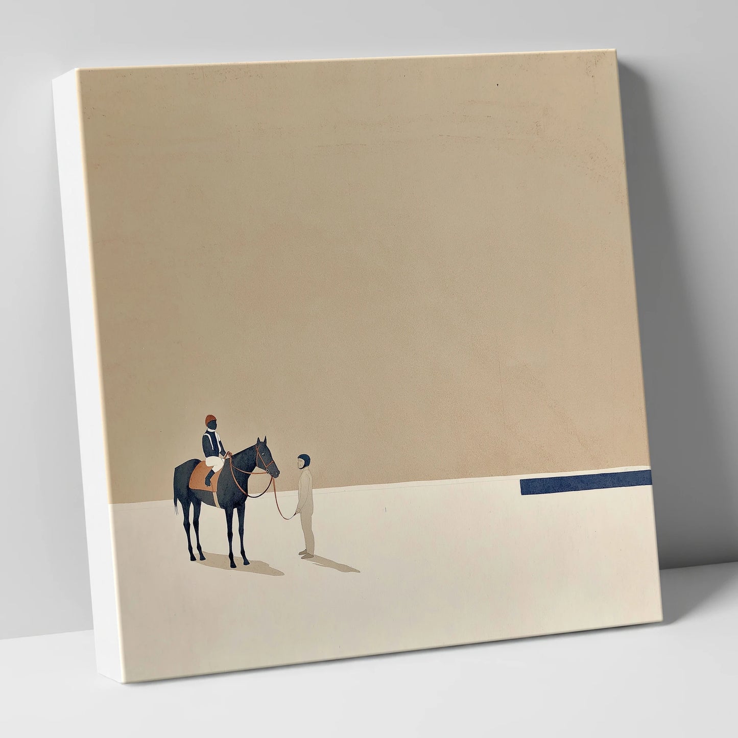 Quiet Anticipation racing horse canvas wall art
