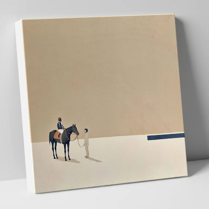 Quiet Anticipation racing horse canvas wall art