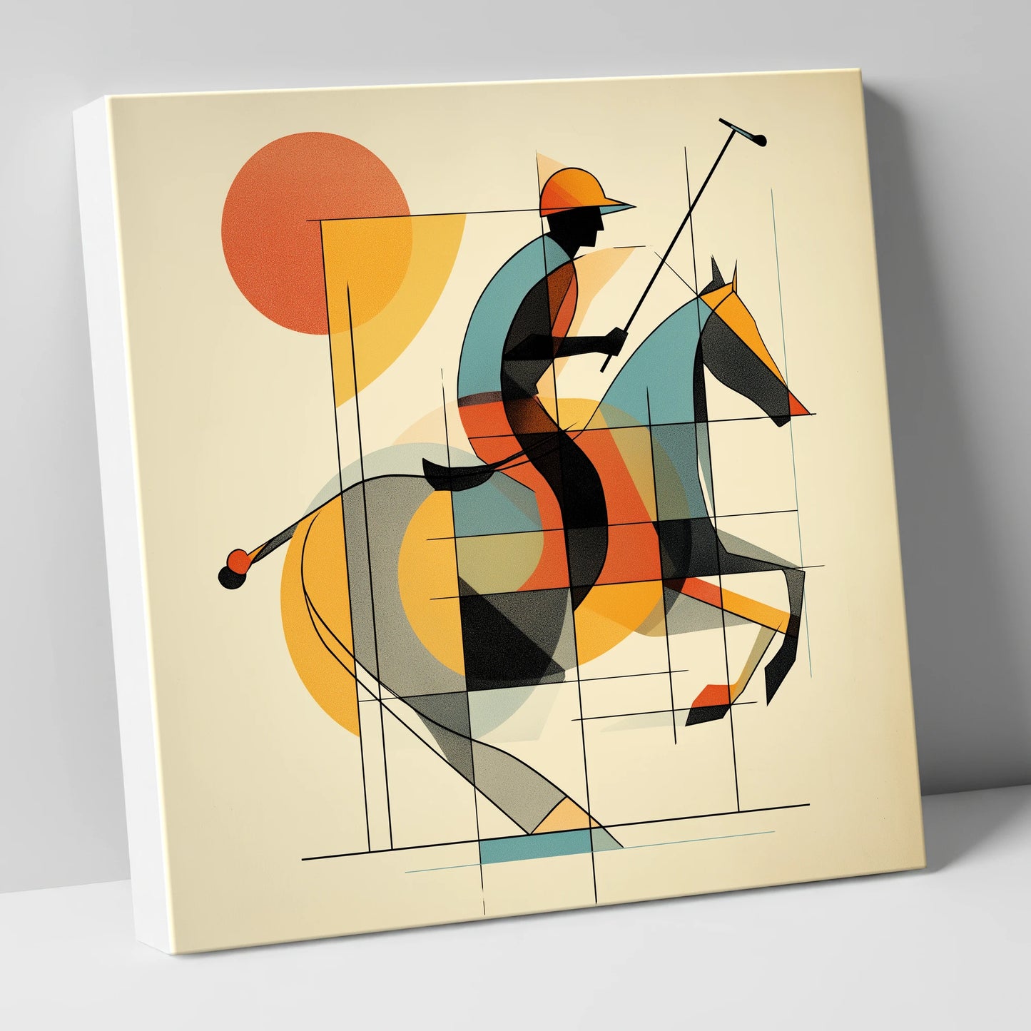 Rhythm of the Chukka polo horse canvas wall art