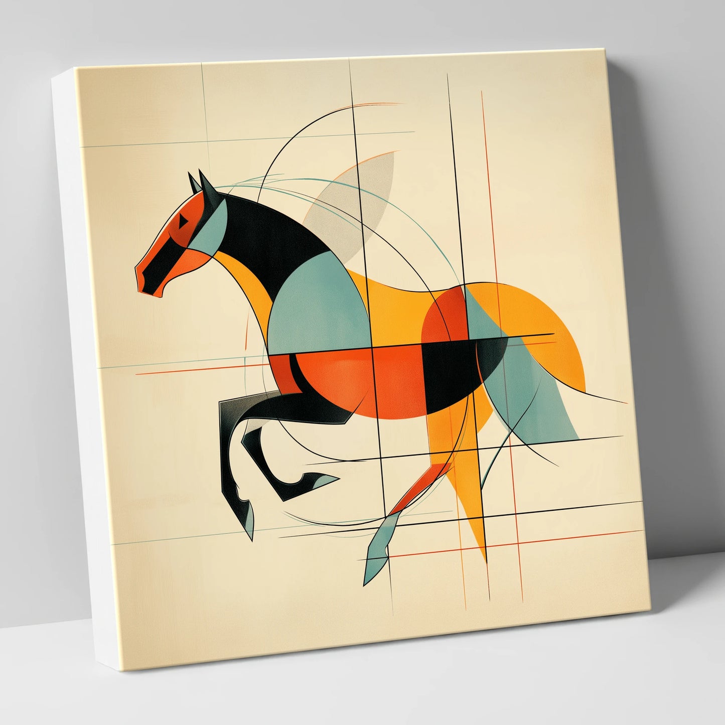 Rhythm in Motion racing horse canvas wall art