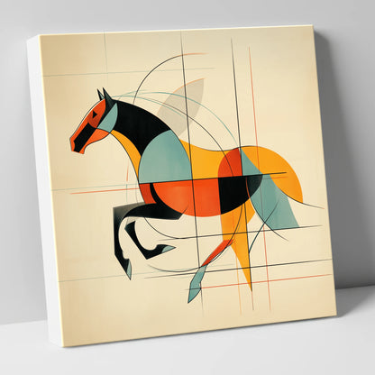 Rhythm in Motion racing horse canvas wall art