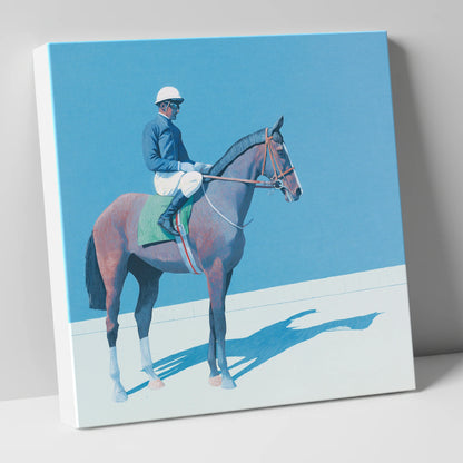 Before the Off racing horse canvas wall art