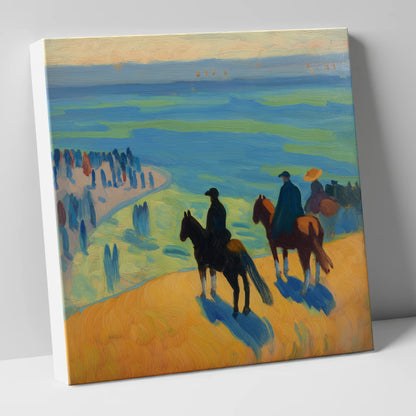 Coastal Vantage Point horse landscape canvas wall art