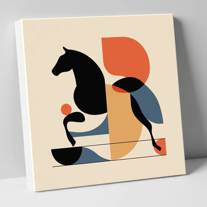 Retro Racing Form racing horse canvas wall art