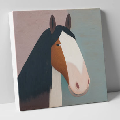 The Gentle Heavyweight horse breed canvas wall art