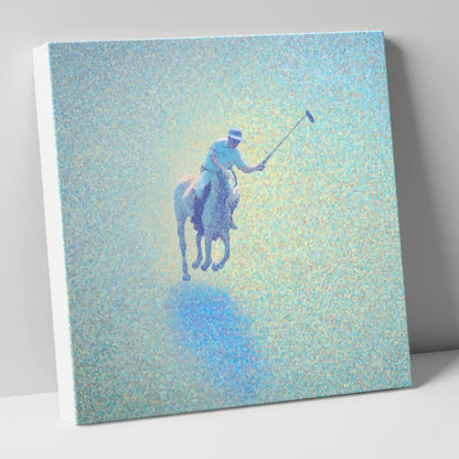 Ethereal Polo Chukka polo horse canvas wall art