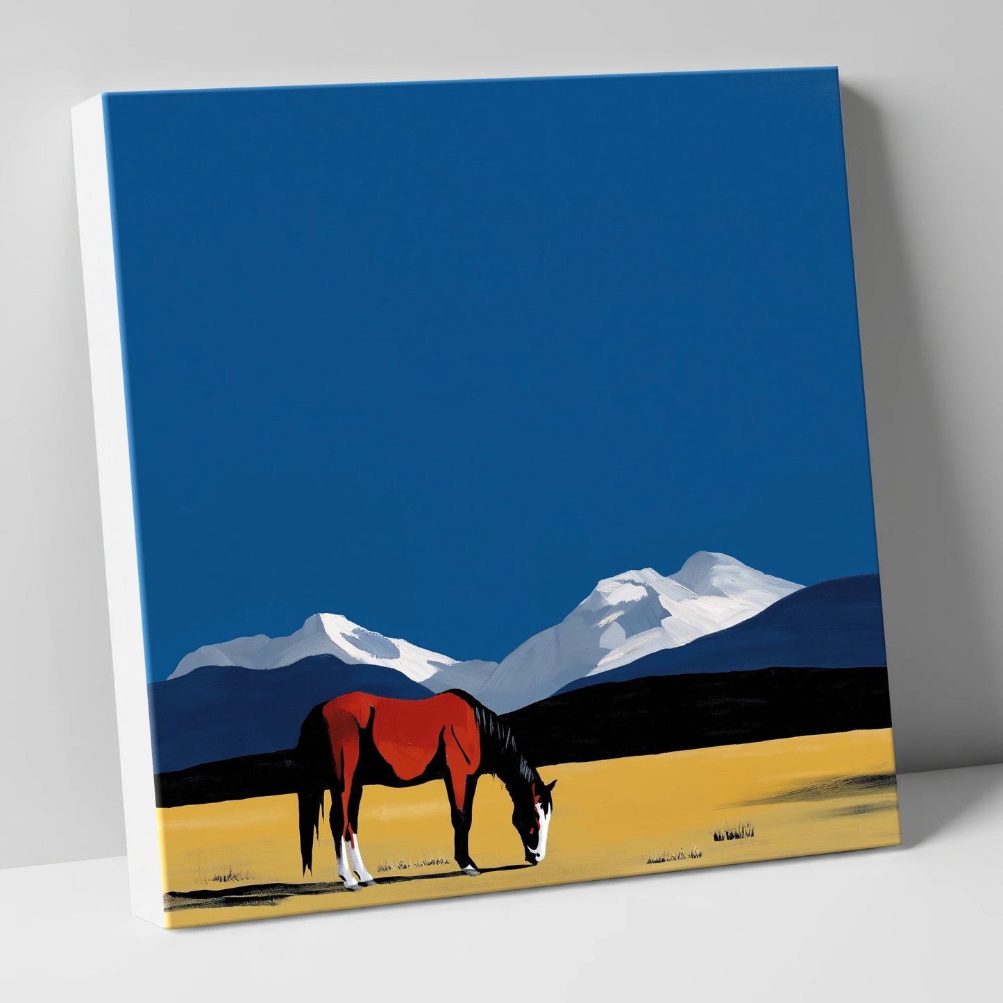 High Country Solitude horse landscape canvas wall art
