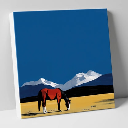 High Country Solitude horse landscape canvas wall art