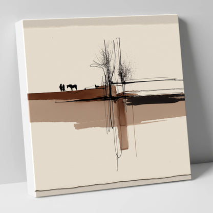 Horizon Bond horse & rider canvas wall art