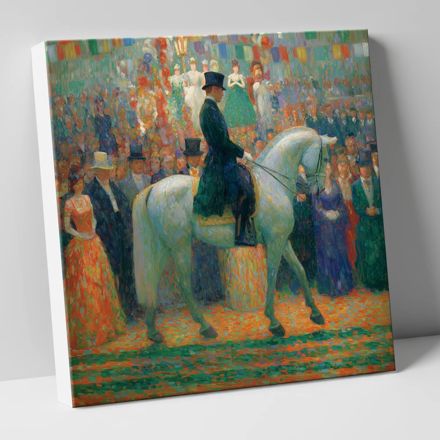 The Gala Performance dressage horse canvas wall art