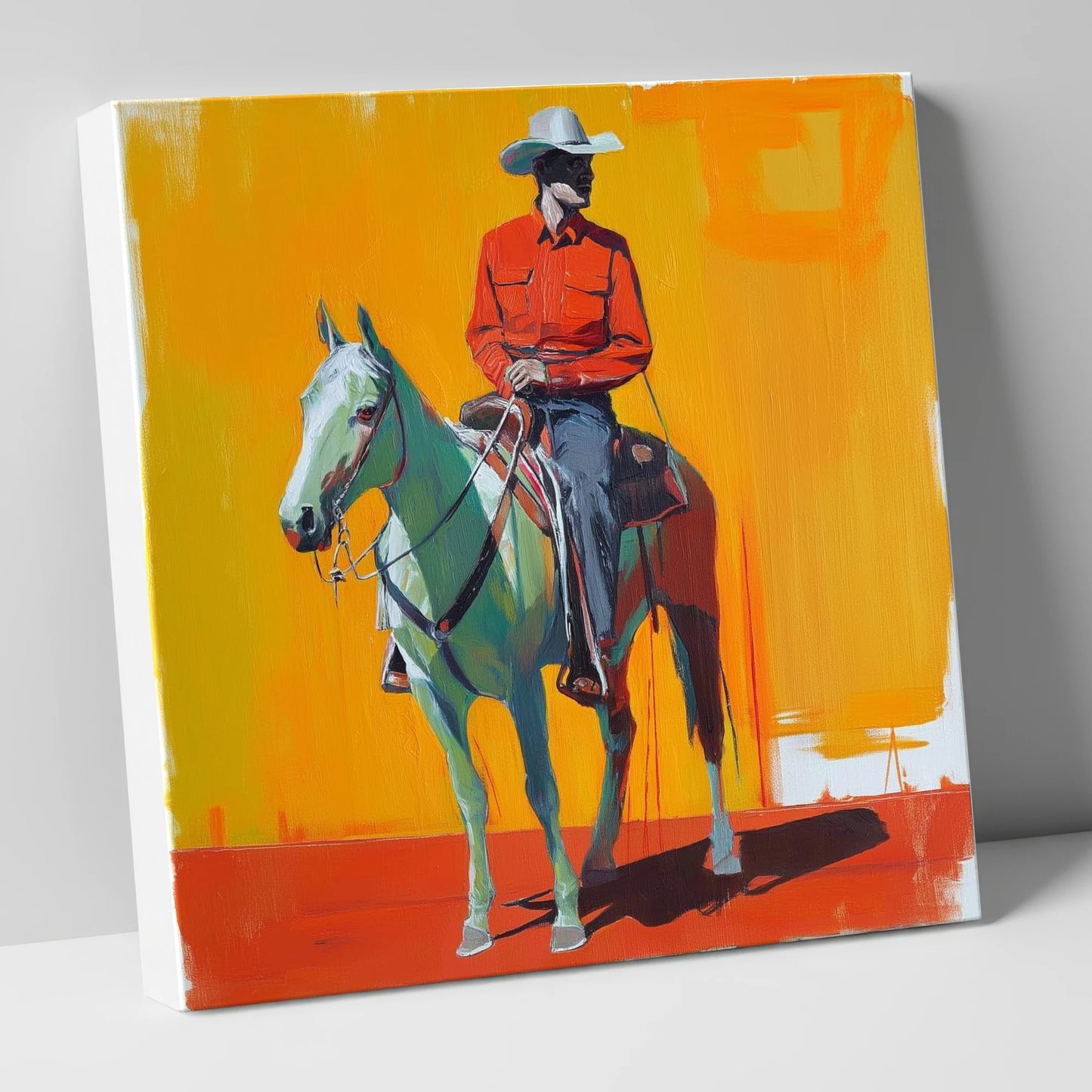 The Bright Frontier western horse canvas wall art