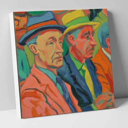 Men of the Turf racing horse canvas wall art