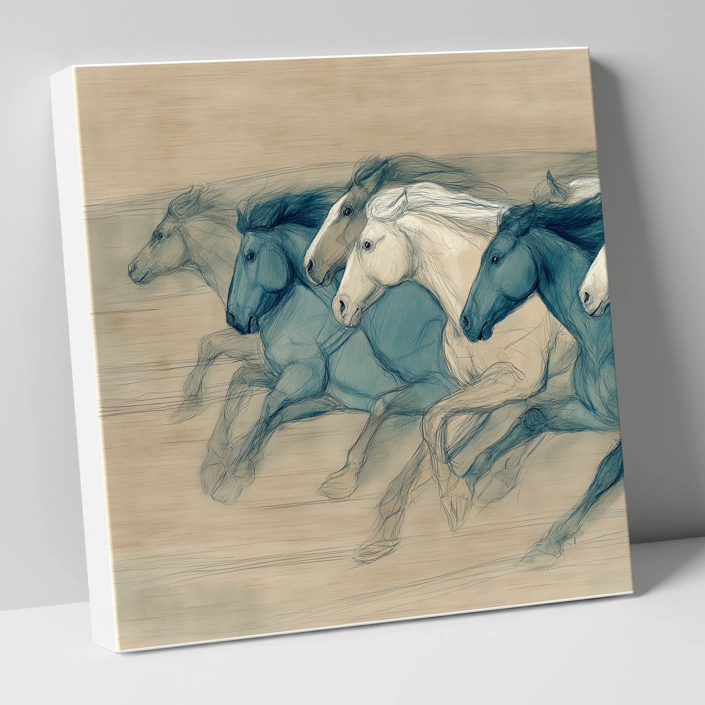 Rhythm of the Herd wild horses canvas wall art
