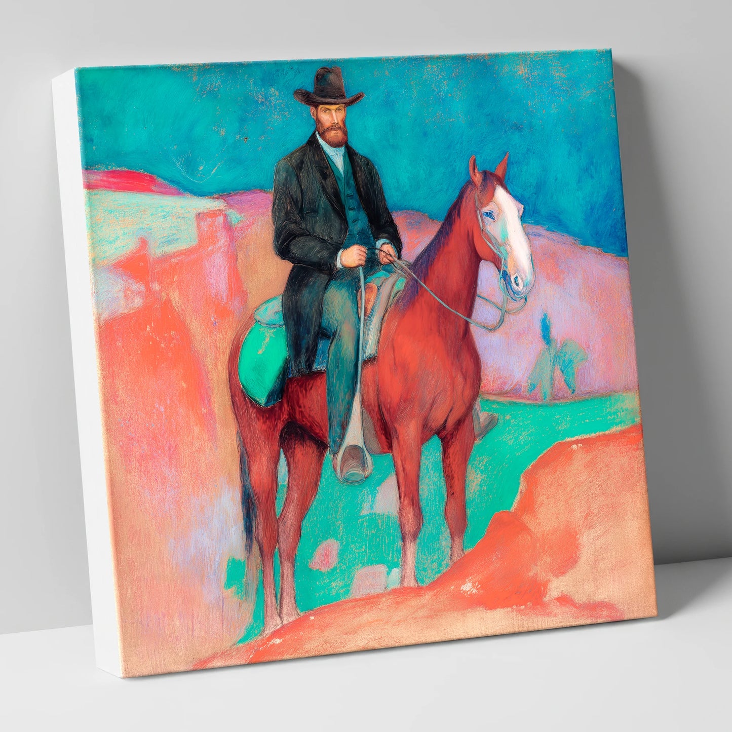 The Painted Frontier western horse canvas wall art