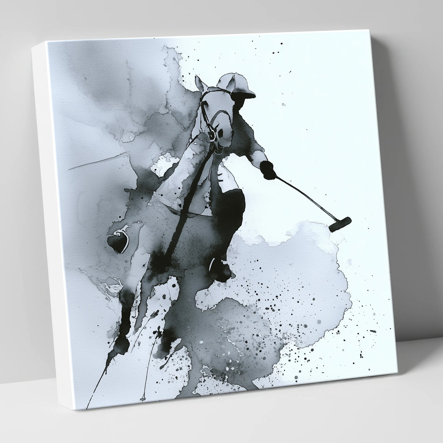 Dynamic Polo Swing polo horse canvas wall art