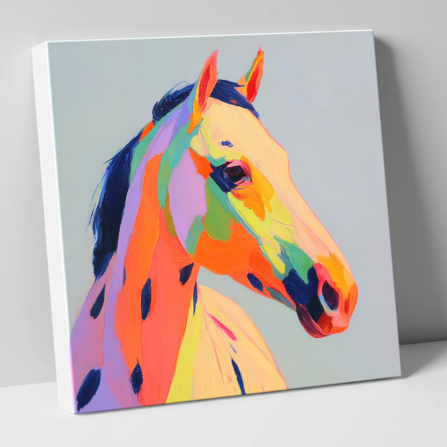 Technicolour Spirit horse breed canvas wall art